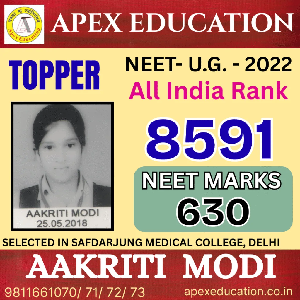 aakriti modi result card